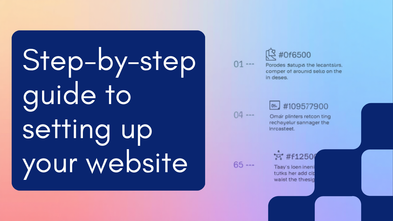 Step by step process for setting up a WordPress website